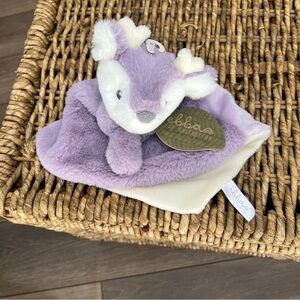 Purple and Cream Plush Deer Toy